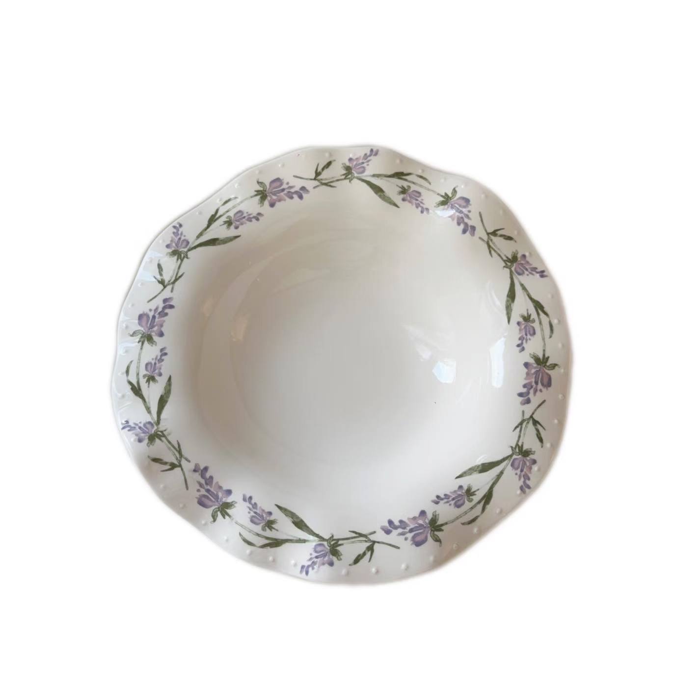 Ceramic Scalloped Dinner Plate 18.5 cm