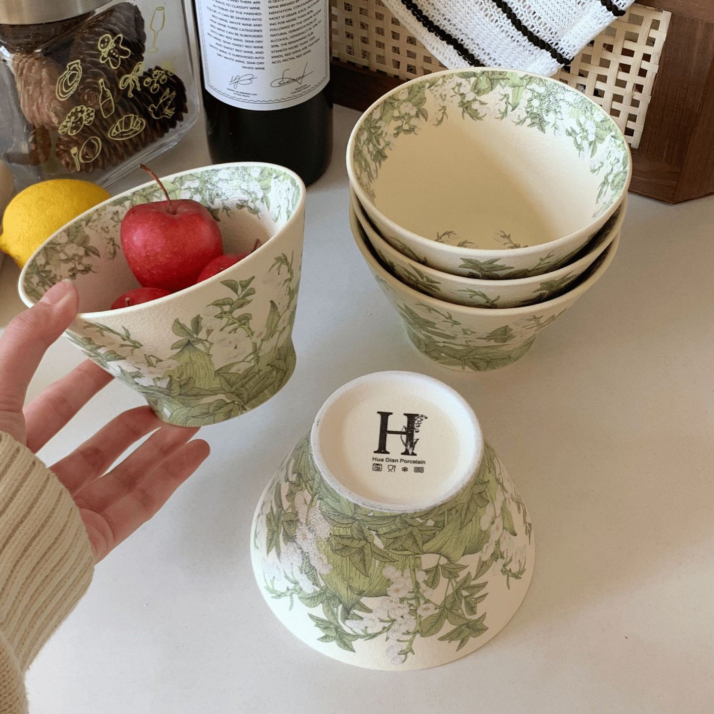 Ceramic Rice Bowl, 5 Inch