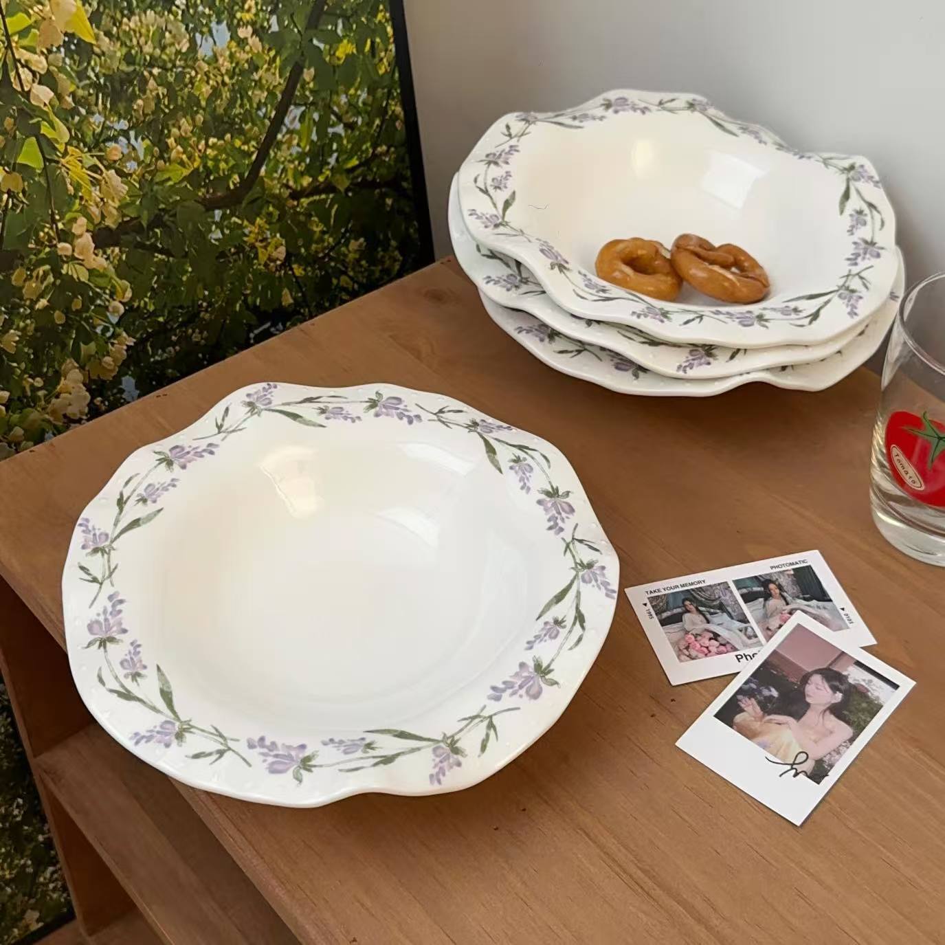 Ceramic Scalloped Dinner Plate 18.5 cm