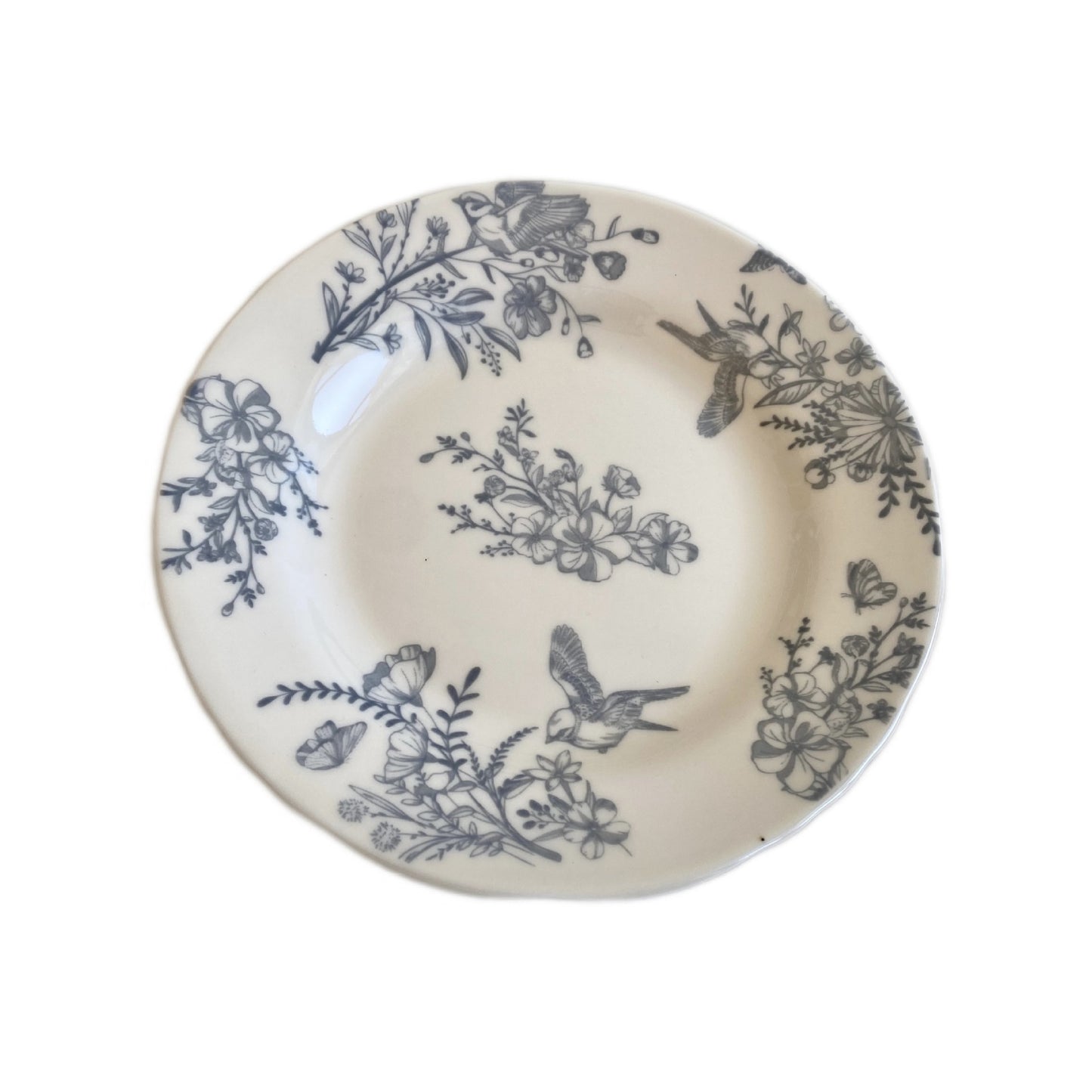 Ceramic Tableware Collection with Floral Pattern